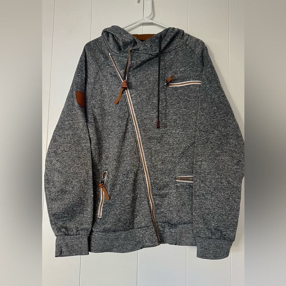 Siimhwrss Women’s Sport Long Sleeve Gray Hoodie Q